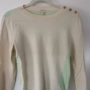 J. Crew Two-Toned Crewneck Sweater